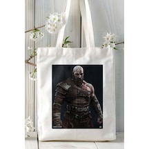 Art Hediye God Of War Oyun Baskılı Omuz Çanta Kişiye Özel Model 23 Çok Renkli