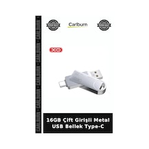 16gb Çift Girişli Metal Usb Bellek Type-c Aktarım Port Hafıza