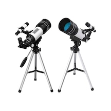 Profesyonel Astronomik Teleskop 70mm Lensli Tripodlu Uzay Gözlem Dürbünü Ay Gözlem Teleskobu