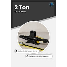 Oto Kriko 2 Ton Cırcır Kollu Makaslı Lastik Değişimi Araç Bakımı