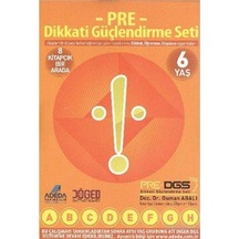 Pre Dikkati Güçlendirme Seti 6 Yaş: 8 Kitapçık Bir Arada