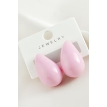 Damla - 88 - - Novapazr - Plastik Küpe-pembe çok renkli