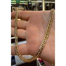 Kalın Hasır Kolye 60 Cm Altın