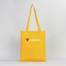 Dainese Logo Text Sarı Gabardin Bez Çanta