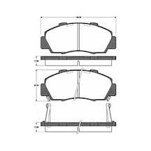 Fren Balatası Ön Accord 98-02 Cr-v 97-01 - Mga 55308 - 45022ss0g02