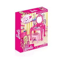 1609 Barbie Ayaklı Makyaj Masası Ve Sandalye Seti - Dolu Standart