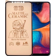 Samsung Uyumlu A20 Ekran Koruyucu 9D Mat Seramik Nano Tam Kaplayan