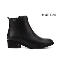 Gönderi(R) Gönderi R Kadın Siyah Fermuarlı Kalın Topuklu Hakiki Deri Bot Gkzb13452492 Siyah