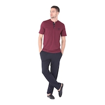 Angbutik D's Damat 224016 4'lü Pijama Takımı Bordo