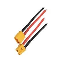 15 Cm Erkek Dişi Lipo Pil Şarj Kablosu, 2.5mm Silikon Kablolu