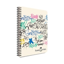 Faber Castell Pp Kapak Grafiti Spiralli 120 Yp Çizgili 5075 000431-punk