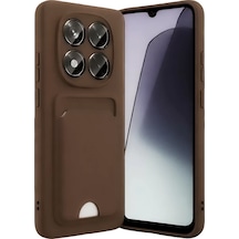 Mey İthalat Redmi Note 15 Pro 4g Kelvin Kartvizitli Silikon - Kahverengi