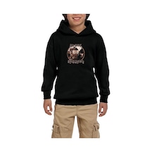 Zepplin Giyim Black Sabbath House Album Siyah Çocuk Kapşonlu Sweatshirt