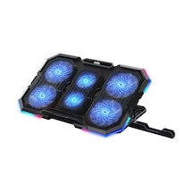 Classone Mila Serisi 13-17 İnch Uyumlu M6 R-type 2200 Rpm, Rgb Işıklı, 6 Fan, Telefon Stand, Notebook Soğutucu Stand