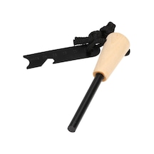 Vkemall Dış Mekan Alev Başlatıcı: Yüksek Isı Şimşekleriyle Hızlı Alev, 7.5cm Cetvel, Şişe Açıcı Ve Testere Dişli Özellikleriyle Siyah