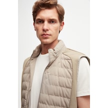 Twn Slim Fit Taş Düz Yelek Mont 1ecy73050166m Taş