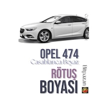 Opel 474 Casablanca Beyaz Rötuş Boyası Ve Fırça Seti 25ml Çizik Ve Taş İzi
