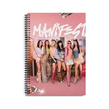 Manifest Defter A4 Spiralli 80 Yaprak Pp Kapak Çizgili Model 9 Çok Renkli