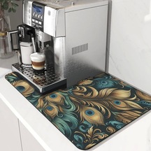 Valerine Life Kahve Makinesi Matı Su Geçirmez Kaymaz Yıkanabilir Çaycı, Çay Espresso Makinesi Pad 35x45cm 27240109