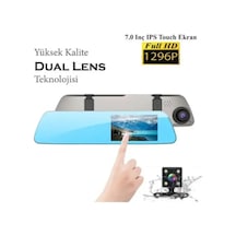 7 Ips Dokunmatık Ekran Arka Kamera Sensoruyle Bırlıkte Dual Lens Full Hd Arac