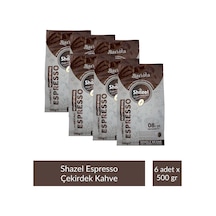 Shazel Çekirdek Espresso Kahve 500 Gr X 6 Adet Çekirdek