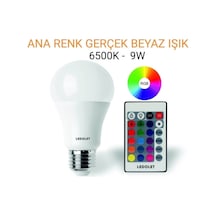 9w Rgb Led Ampul Renk Değiştiren Kumandalı Ateş Elektrik