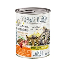 Pati Life Tavuklu ve Sığır Etli Tahılsız Konserve Yetişkin Kedi Maması 24 x  415 G