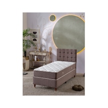 Beehanem Bengü Baby Face Kumaş Yatak + Başlık + Baza Seti 100x200 Kahverengi Geniş Tek Kişilik 3'lü 100 x 200