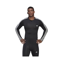 Adidas Tf 3S Ls Tee Erkek Antrenman Tişörtü Hd3532 Siyah 001