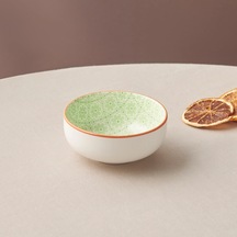 Emsan Floral Yeşil Round Çerezlik 10 Cm