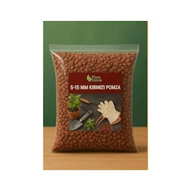 Hüskon Ticaret Plant Home 5 Litre Kırmızı Pomza Taşı 5-15 Mm Volkanik Cürüf Özellikli Ürün 5 L