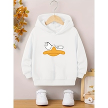 Uyguntarz Unisex Duffy Baskılı Oversize Genel Beyaz
