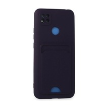 Redmi 9c Kılıf Kelvin Kartvizitli Silikon - Derin Mor İtdark32326