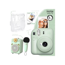 Instax Mini 12 Fotoğraf Makinesi + 10'lu Film + Şeffaf Kılıf + Divoom Fairy-OK Karaoke Bluetooth Hoparlör