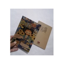 Owl Bag Özel Tasarım Vıntage Görünümlü Van Gogh Art Desenli Defter Çok Renklı