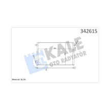 Kale 342615 Klima Radyatörü Kondanser - Jaguar S-type 1999-2007 3.0 V6 Klimalı Modeller 6w4z19712a - Xr87068 - Xr854219 - Yj416