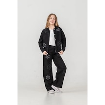 Son Öz Bebe Üçlü Kot Takım 9-12 Yaş -511850 - Siyah Siyah
