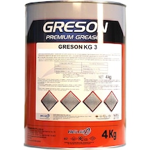 Greson Lubex Kauçuklu Gres Kalsiyum Sabunlu Gres 4 KG