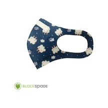 BLACKSPADE Çocuk Koruyucu Maske Bulut Desen S1