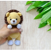 Amigurumi minik Sevimli Aslan Oyuncak Uyku Arkadaşı