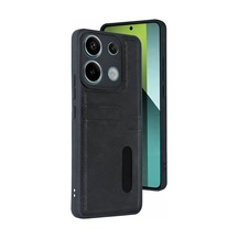 Xiaomi Redmi 15c 4g Uyumlu Sara Kartvizitli Deri Kılıf - Siyah