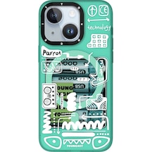 iPhone Uyumlu 15  Kılıf Magsafe Şarj Özellikli Youngkit Dark Matter Serisi Kapak Pembe