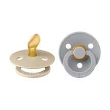 Bibs Colour İkili Anatomik Kauçuk Emzik- Vanilla/cloud 0-6 Ay Gold - Mavi