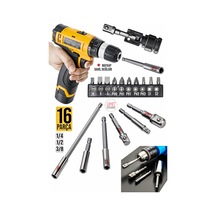 16pcs Premium Dmax Bits Uç Bağlantı Adaptör Seti Lokma Bağlantı Tornavida Lokma Seti Matkap Ucu