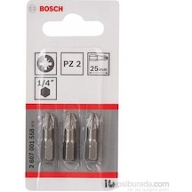 Bosch Bits Uç Extrahard Pz2 x 25 MM 3'lü