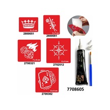 Hint Kınası Ve Şablonla Geçici Dövme Yapma Seti Set 44