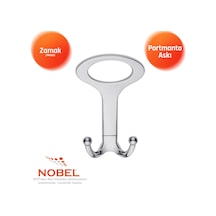 Melon Açik Portmanto Askısı, Metal Vestiyer Askısı, 41 Gr, Dolap Ve Duvar Askılığı, Krom Vidalı