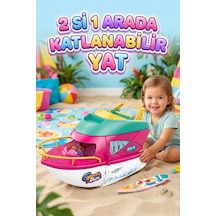 2 Si 1 Arada Katlanabilir Açılabilir Ev-yatlı Sörf Tahtalı Ve Oyuncak Bebekli Oyuncak Seti