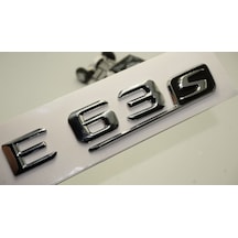 Benz E 63s Bagaj Krom Metal 3m 3d Yazı Logo