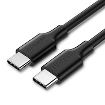 Ugreen 50997 Usb-c 60W 3A QC PD Hızlı Şarj Kablosu 1 Metre Siyah